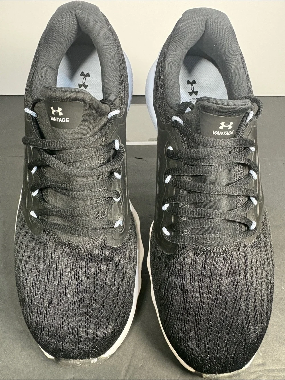 Under Armour Charged Vantage Black&White Women's Athletic Running Shoes S-8.5 - Picture 3 of 11